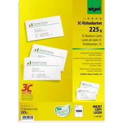 SIGEL LP797 Visitenkarte 3C 85x55mm 1.000 St./Pack.
