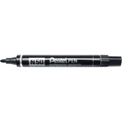 Pentel N50-AE Permanentmarker 2mm Metall konische Spitze sw