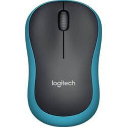 Logitech 910-002239 Maus M185 kabellos schwarz/blau