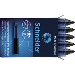 Schneider 185401 Tintenrollermine One Change 0,6mm sw 5 St./Pack.