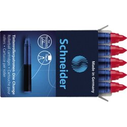 Schneider 462784 Tintenrollermine One  Change  0,6mm rt 5St