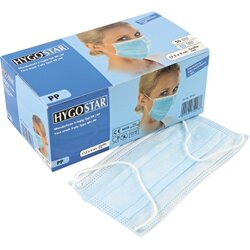 HYGOSTAR 291761 Mundschutz 3lagig Typ IIR 50St.