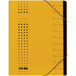 ELBA 400002022 Ordnungsmappe chic DIN A4 7Fächer Karton gelb