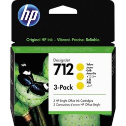 HP 3ED79A Tintenpatrone 712 29ml gelb 3 St./Pack