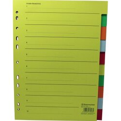 Soennecken 1526 Register blanko 22,5x29,7cm volle Höhe RC farbig
