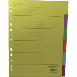 Soennecken 1528 Register blanko 22,5x29,7cm volle Höhe RC farbig