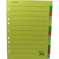 Soennecken 1523 Register blanko 22,5x29,7cm volle Höhe RC farbig