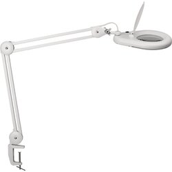 MAUL 8263402 LED-Lupenleuchte  viso Klemmfuß ws