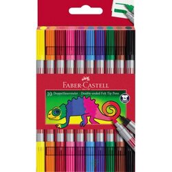 Faber-Castell 151110 Doppelfasermaler sortiert 10 St./Pack.