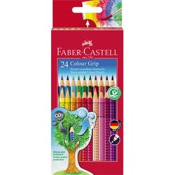 Faber-Castell 112424 Farbstift Colour GRIP farbig sortiert 24 St./Pack.
