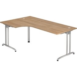 Hammerbacher VBS82/N/S Schreibtisch 200x120cm nussbaum