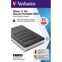 Verbatim 53401 Festplatte Store 'n' Go 2,5Zoll USB3.1 1TB