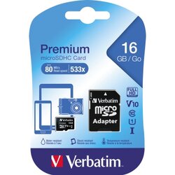Verbatim Speicherkarte microSDHC 16 Gbyte