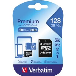 Verbatim 44085 Speicherkarte micoSDXC Class 10 128GB +Adapter