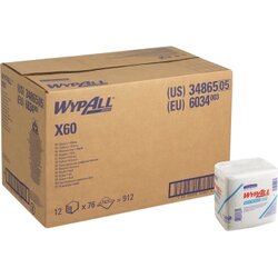 WYPALL* 6034 Wischtuch  X60 1lg. 31x32cm ws 76St