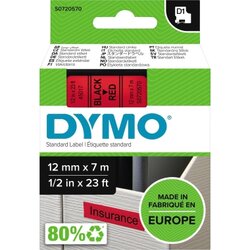DYMO® Schriftbandkassette D1 12 mm x 7 m (B x L) rot