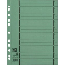Oxford 400004667 Trennblatt DIN A4 250g Karton grün 100 St./Pack.