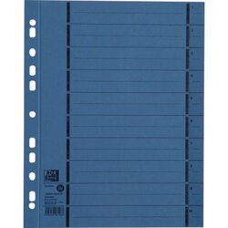 Oxford 400004665 Trennblatt DIN A4 250g Karton blau 100 St./Pack.