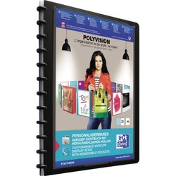 Oxford 100421115 Ringmappe manageme A4 PP vario-zipp schwarz