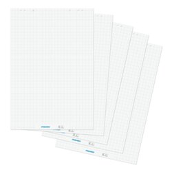 FRANKEN F2130 Flipchartblock 98x68cm 20Blatt kariert/blanko 5St.