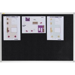 FRANKEN PT330310 Pinnwand X-tra!Line 120x90cm Filz schwarz