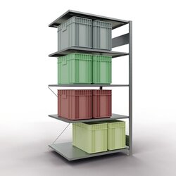 SCHULTE 12585 Regal MULTIplus150 Anbau 2.000x1.000x800mm 5Böden vz