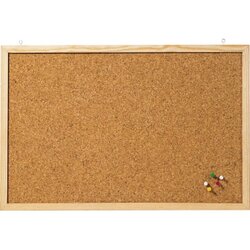 FRANKEN CC-KT8012E Korktafel 120x80cm Naturrahmen 