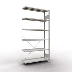 SCHULTE Anbauregal MULTIplus85 lichtgrau