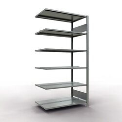 SCHULTE Anbauregal MULTIplus150 beidseitig verwendbar silber