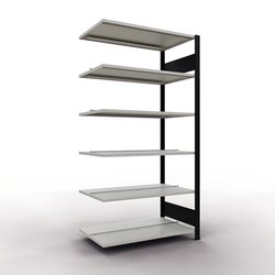 SCHULTE Anbauregal MULTIplus150 beidseitig verwendbar schwarz