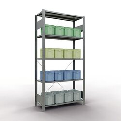 SCHULTE 12740 Regal MULTIplus150 Grund 2.000x1.000x400mm 5Böden vz