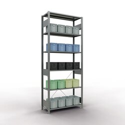 SCHULTE 12741 Regal MULTIplus150 Grund 2.500x1.000x400mm 6Böden vz