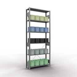 SCHULTE 12731 Regal MULTIplus150 Grund 2.500x1.000x300mm 6Böden vz