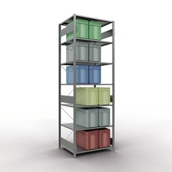 SCHULTE 12582 Regal MULTIplus150 Grund 3.000x1.000x800mm 7Böden vz