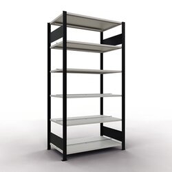 SCHULTE Grundregal MULTIplus150 beidseitig verwendbar schwarz