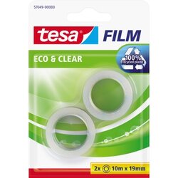 tesa® 57049-00000 Klebefilm Eco & Clear 19mmx10m 2St.