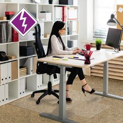 Computex Bodenschutzmatte anti-statik advantagemat® weiche Böden rechteckig mit Lippe lange Seite