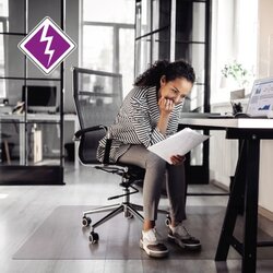 Computex Bodenschutzmatte anti-statik advantagemat® harte Böden rechteckig