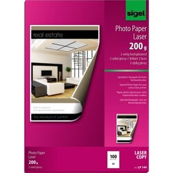 SIGEL LP144 Fotopapier DIN A4 für Farb-Laser/-Kopierer DIN A4