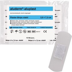 aluderm® 1009157 Pflaster aluplast Strips 2,5x7,2cm 10 St./Pack.