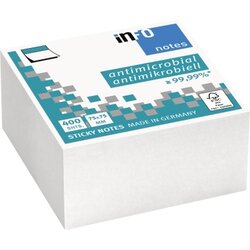 Info 5120-08 Haftnotiz 75x75mm 400Bl. weiß 