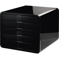 HAN 1551-13 Schubladenbox i-Box DIN C4 5Schubfächer schwarz