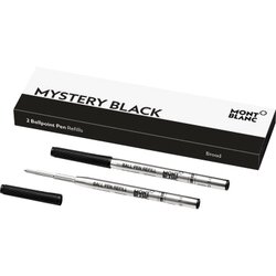 Montblanc 128212 Kugelschreibermine mystery black B sw 2St