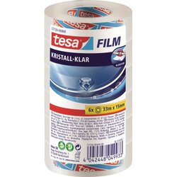 tesa® 57726-00000-01 Klebefilm 15mmx33m kristallklar 6 St./Pack.