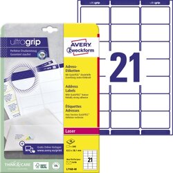 Avery Zweckform L7160-40 Adressetikett 63,5x38,1mm 840St.