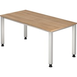 Hammerbacher VQS16/N/S Schreibtisch 4Fuß 160x80cm nussbaum