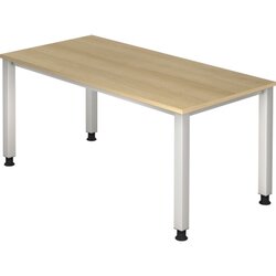 Hammerbacher VQS16/E/S Schreibtisch 4Fuß 160x80cm eiche