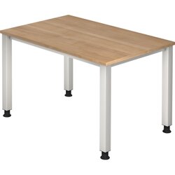 Hammerbacher VQS12/N/S Schreibtisch 4Fuß 120x80cm nussbaum