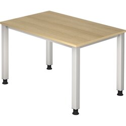 Hammerbacher VQS12/E/S Schreibtisch 4Fuß 120x80cm eiche
