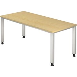 Hammerbacher VQS19/3/S Schreibtisch 4Fuß 180x80cm ahorn